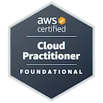 AWS Certified Cloud Practitioner certification badge